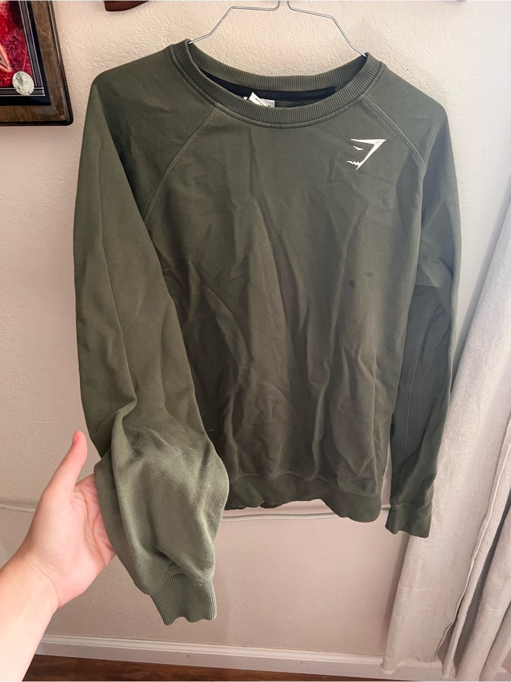 Gymshark Olive Green Crewneck Sweatshirt